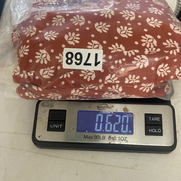 Luxology Pantsuit Jumper Womens Size L Orange‎ Floral Wide Leg Career Casual - Picture 13 of 13